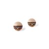 small wooden studs in beige color